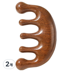 頭皮臉部刮痧板, 木質, 2個