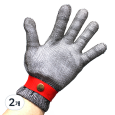 Jongwon 手部防護安全鋼絲手套, 2個, 單一顏色
