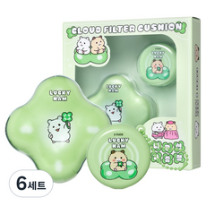 에뛰드 포시러브 클라우드 필터 쿠션 15g + 미니 쿠션 5g 세트, 19호 포슬린, 6세트
