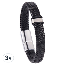 퍼스트리버 감성 패션팔찌 원 버튼 21cm, 3개