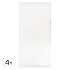 Songwol 松月 素色竹纖維素面40支毛巾 200g, 象牙白, 4個