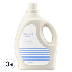 LAVOIR 香氛超高濃縮衣物柔軟精 白麝香與琥珀 正裝, 3個, 1.5L
