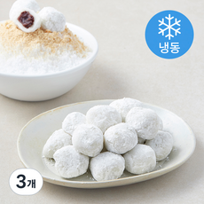 카페프룻 지리산 팥앙금 빙수 찹쌀떡 (냉동), 21g, 3개, 30개입