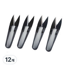에이비엠코리아 쪽가위 10.5cm, 혼합색상, 12개