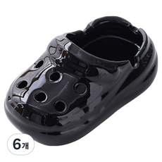 데일리온 깔끔한 재떨이 스몰, 블랙, 6개