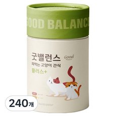 굿밸런스 고양이 짜먹는 간식 플러스, 연어 + 치킨, 12g, 240개