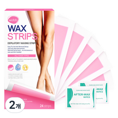 Wobb 自助除毛貼片 所有部位適用 24片, 97g, 2個