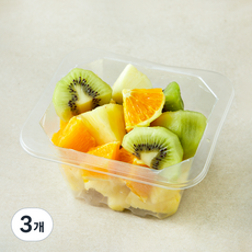 All바른농장 파인애플 오렌지 키위 골고루 혼합팩 2, 3개, 300g