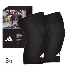 adidas Performance 護膝 左右套組, 黑色 + 白色, 3個