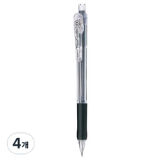 제브라 타프리클립 샤프 블랙 MN5-BK, 0.5mm, 4개
