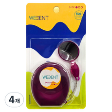 WEDENT 威登 口腔鏡細牙線 梅子口味, 4個, 1入, 46mm