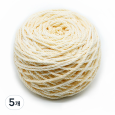 마크라메 색상 면사 3mm 100g, 실크, 5개