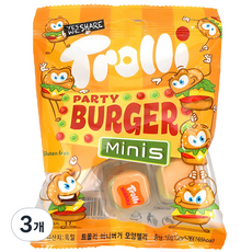 트롤리 미니버거 모양젤리 5개입, 50g, 3개
