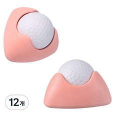 Khohimo 腳底按摩滾輪 身體指壓球 7 x 7 x 4.5 cm 4W341, 12個, 粉紅色