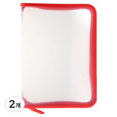 KOKA A4拉鍊式教科書文件檔案夾, 04 紅色, 2個