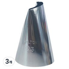 Wilton 烘焙用123號裱花嘴 造型擠花袋 新月形 大, 單一顏色, 3個