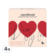 coco bruni 經典愛心巧克力 9入, 103g, 4個