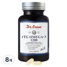 닥터브라이언 rTG 오메가3 1200, 180정, 8개