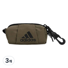 아디다스골프 AG 골프공 파우치 HS4457, 올리브블랙, 3개