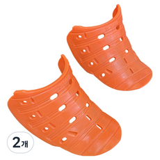 동광세이프티 안전화 발등 보호덮개, 오렌지, 2개