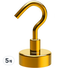 디트리 다용도 컬러풀 자석 걸이 12 x 32 mm, 골드, 5개