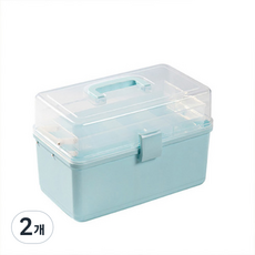 심플베이직 구급함 블루 2단, 2개