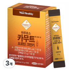 Wisi Healthy Samjin製藥一日酵素Kamut蛋白脆 30入, 120g, 3個