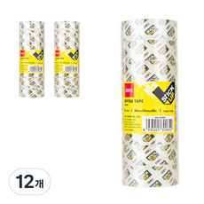 델리 클리어 테이프 18mm E30065 8p, 12개