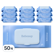 Bebesup Clean Bidet廁所用濕紙巾 蓋型, 48張, 55g, 50個
