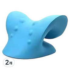 Bluevera C字型頸部按摩伸展器 藍色, 2個