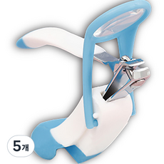 itgom 安心放大鏡嬰兒指甲剪, 藍色, 5個