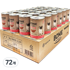 댕냥이라이프 강아지 보니웨트캔, 소고기, 375g, 72개