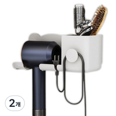Ilpa Commerce 吹風機支架, 2個, 白色