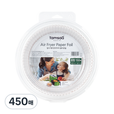 탐사 에어프라이어 종이호일 중형, 450개