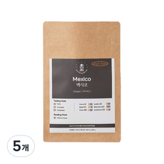 DUTCH&BEAN 墨西哥恰帕斯單品咖啡豆, 研磨咖啡(咖啡機用), 200g, 5包