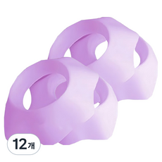 MF商店 防濕矽膠防水防潑濺洗臉護腕 M, 12個, 紫色