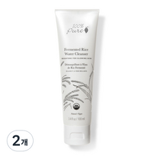 100%퓨어 펄먼티드 브라이트닝 클렌저, 100ml, 2개