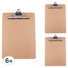 필스굿 클립보드 필기판 MDF A4, 6개