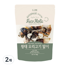후코홀릭 강아지 해산물 간식, 황태 오리고기 말이, 80g, 2개
