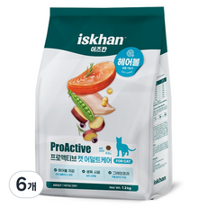 이즈칸 캣 프로액티브 어덜트케어 사료, 6개