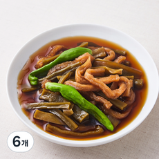 정미경키친 궁채 & 무말랭이 장아찌, 300g, 6개