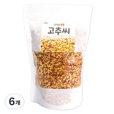 키워쥬 조류용 신선한 통통 고추씨, 300g, 6개