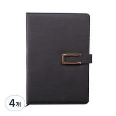 루비코코 업무용 스케쥴러 다이어리, 블랙, 4개