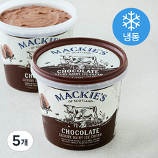 맥키스오브스코트랜드 초콜릿 럭셔리 데어리 아이스크림 (냉동), 1L, 1개입, 5개