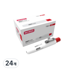 MORRIS Just Click白板筆 M2, 紅色的, 24個