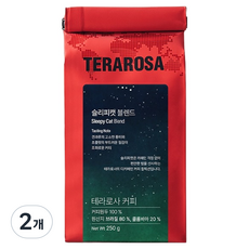 테라로사 슬리피캣 디카페인 블렌드 원두, 250g, 2개