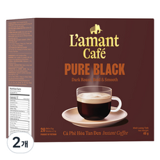 L'amant Cafe 越南純黑咖啡, 20入, 2個, 2g