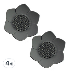 RIVER-GREEN 2bin韓國矽膠花皂底刷, 灰色, 4個