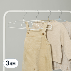 HANSSEM 兒童款Sam Kids衣架 白色 8入+棕色 6入+天空藍 6入組, 3套, 白色, 棕色, 天空藍