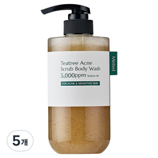 Minted 茶樹抗痘淨透沐浴露, 5個, 500ml